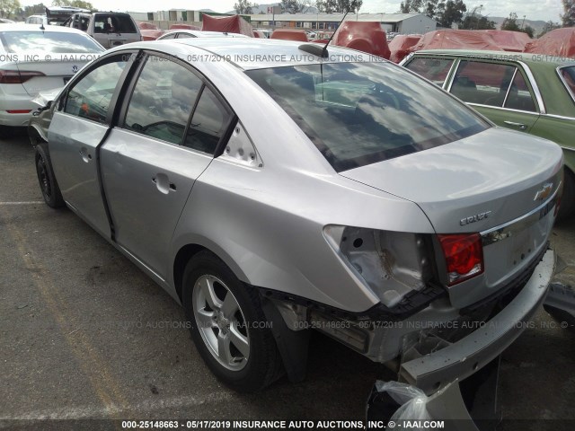 1G1PE5SB3G7149430 - 2016 CHEVROLET CRUZE LIMITED LT SILVER photo 3