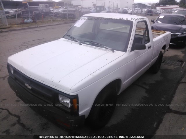 1GCCS14E4M8158948 - 1991 CHEVROLET S TRUCK S10 WHITE photo 2