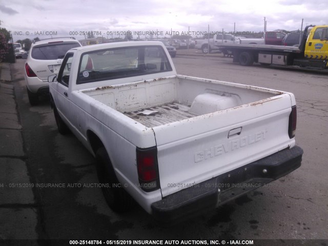 1GCCS14E4M8158948 - 1991 CHEVROLET S TRUCK S10 WHITE photo 3