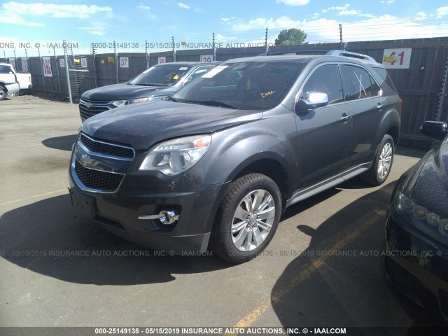 2CNFLGE52B6346894 - 2011 CHEVROLET EQUINOX LTZ GRAY photo 2