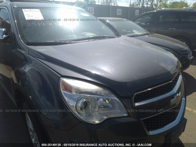 2CNFLGE52B6346894 - 2011 CHEVROLET EQUINOX LTZ GRAY photo 6