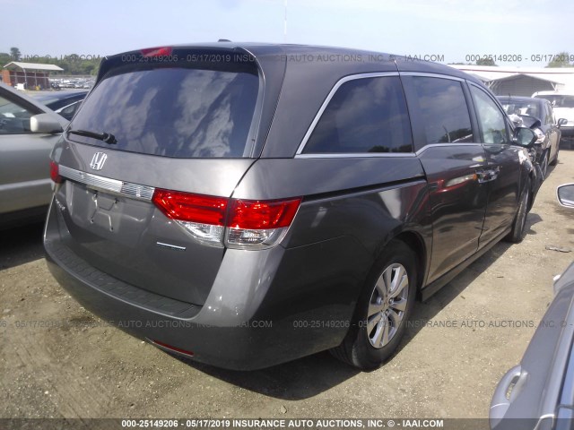 5FNRL5H38GB091377 - 2016 HONDA ODYSSEY SE GRAY photo 4