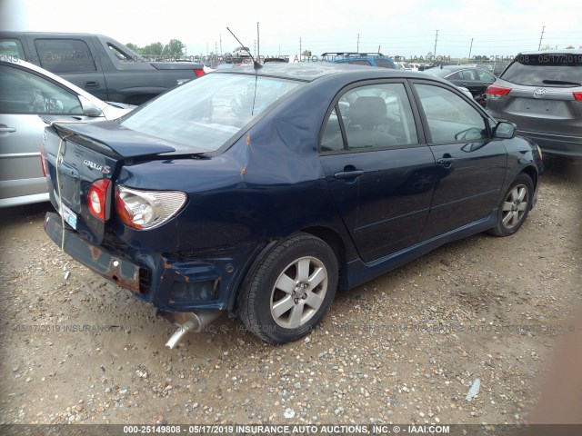 2T1BR32E34C184645 - 2004 TOYOTA COROLLA CE/LE/S BLUE photo 4