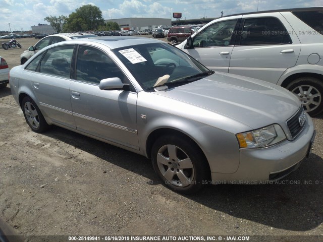 WAULD64B22N038378 - 2002 AUDI A6 2.7T QUATTRO SILVER photo 1