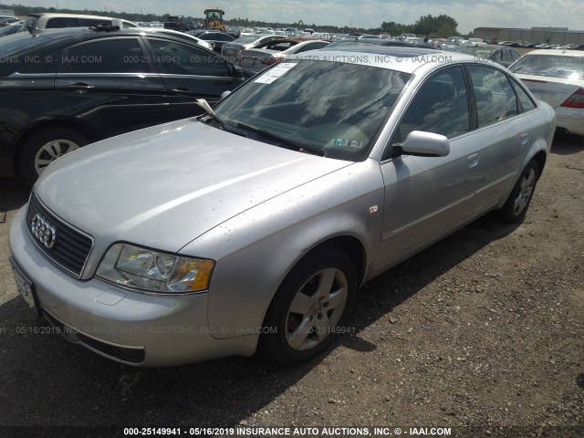 WAULD64B22N038378 - 2002 AUDI A6 2.7T QUATTRO SILVER photo 2