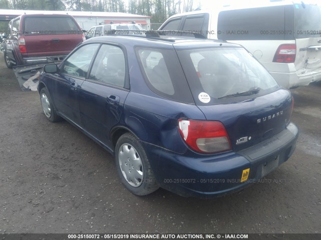 JF1GG65513H805647 - 2003 SUBARU IMPREZA TS BLUE photo 3