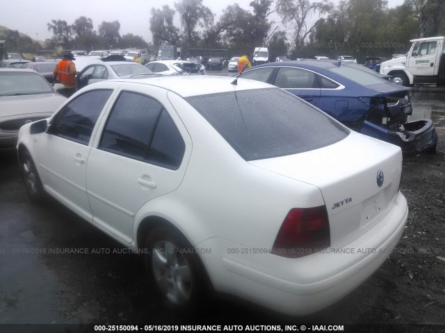 3VWSK69M63M026578 - 2003 VOLKSWAGEN JETTA GLS WHITE photo 3