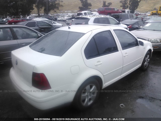 3VWSK69M63M026578 - 2003 VOLKSWAGEN JETTA GLS WHITE photo 4