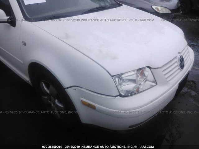 3VWSK69M63M026578 - 2003 VOLKSWAGEN JETTA GLS WHITE photo 6