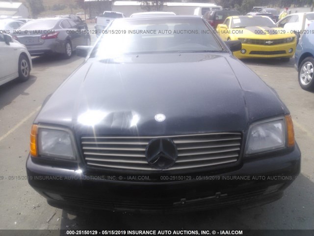 WDBFA61E0MF036308 - 1991 MERCEDES-BENZ 300 SL BLACK photo 6