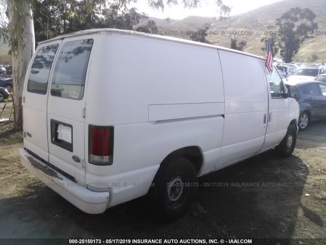 1FTRE14W4XHB85615 - 1999 FORD ECONOLINE E150 VAN WHITE photo 4