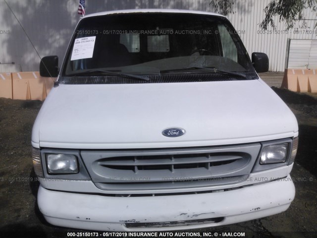 1FTRE14W4XHB85615 - 1999 FORD ECONOLINE E150 VAN WHITE photo 6