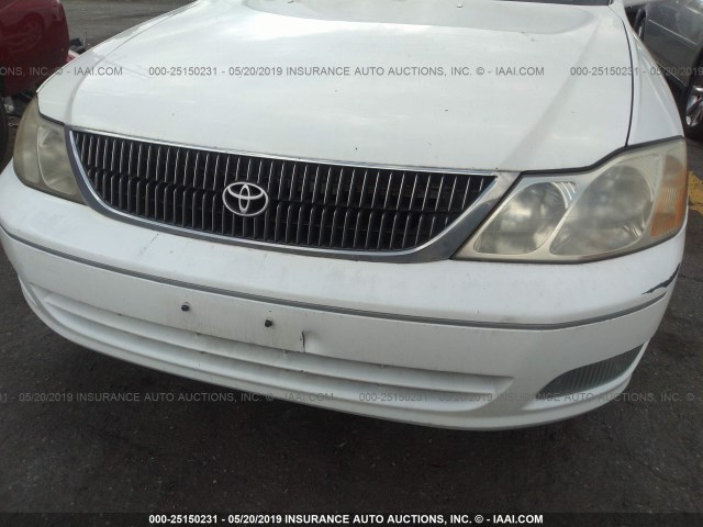 4T1BF28B61U152315 - 2001 TOYOTA AVALON XL/XLS WHITE photo 6