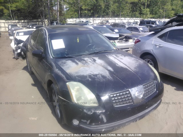 1N4BA41E15C834152 - 2005 NISSAN MAXIMA SE/SL BLACK photo 1