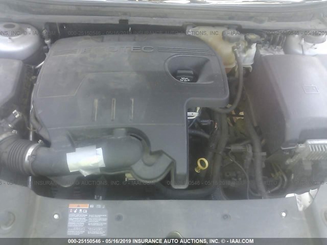 1G1ZC5E02CF159780 - 2012 CHEVROLET MALIBU 1LT 银色 照片 10