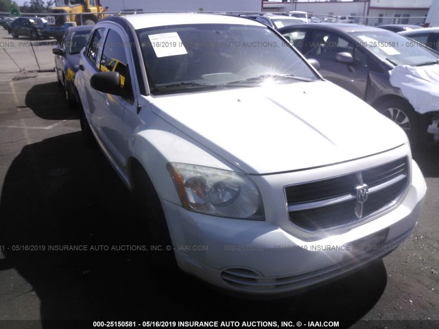 1B3HB48B37D113116 - 2007 DODGE CALIBER SXT WHITE photo 1