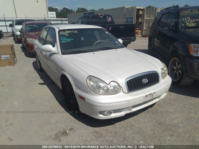 KMHWF25H14A066121 - 2004 HYUNDAI SONATA GL WHITE photo 1