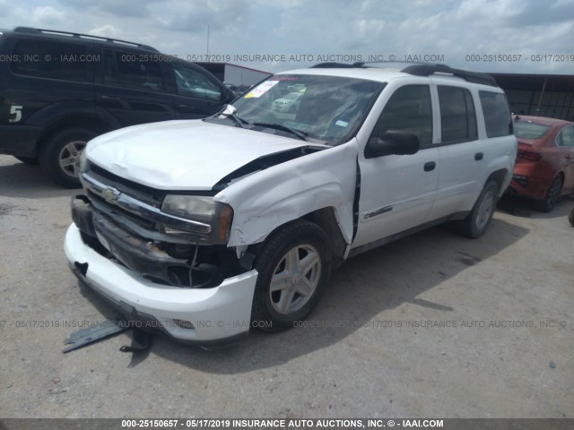 1GNES16S536243682 - 2003 CHEVROLET TRAILBLAZER EXT WHITE photo 2