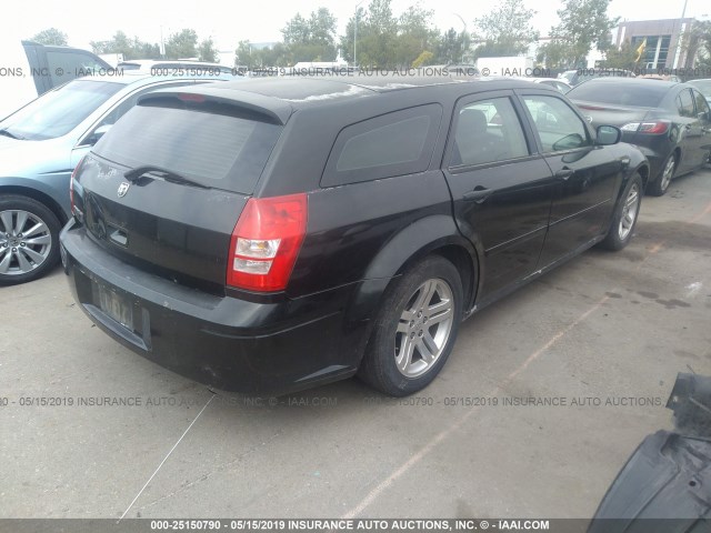 2D4FV48T85H579049 - 2005 DODGE MAGNUM SE BLACK photo 4