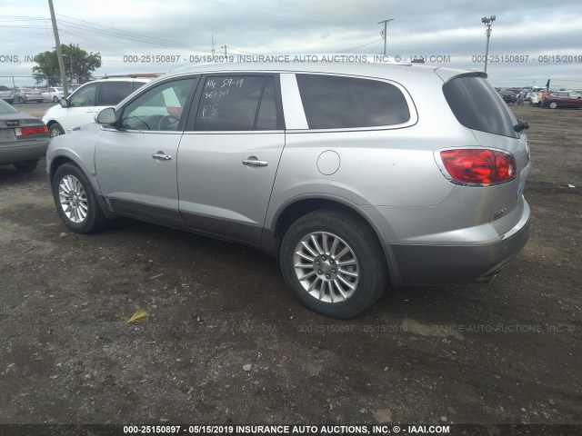 5GAKVBED5BJ368349 - 2011 BUICK ENCLAVE CXL SILVER photo 3