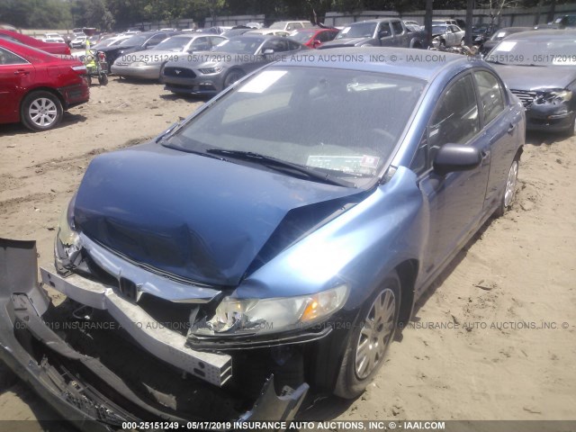 19XFA1F32BE011381 - 2011 HONDA CIVIC VP BLUE photo 2