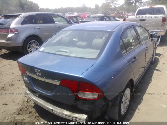 19XFA1F32BE011381 - 2011 HONDA CIVIC VP BLUE photo 4