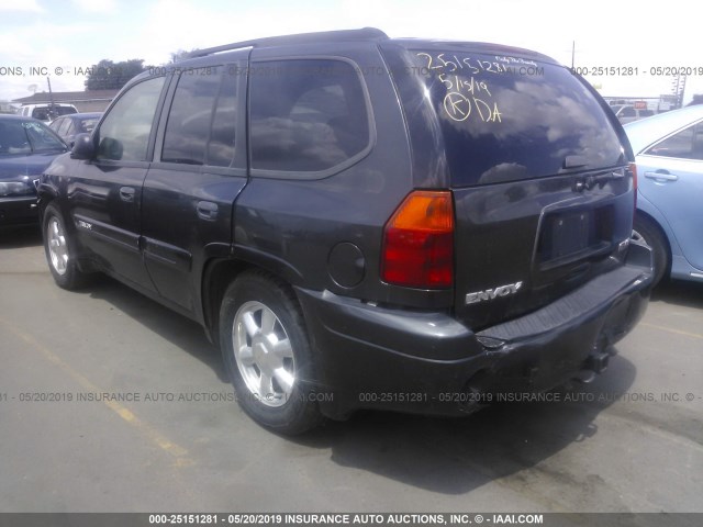 1GKDS13S452264692 - 2005 GMC ENVOY BLACK photo 3