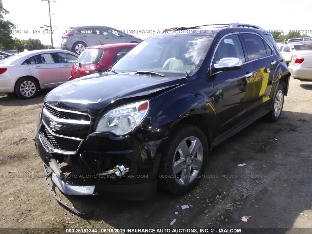 2GNFLHE35E6232506 - 2014 CHEVROLET EQUINOX LTZ BLACK photo 2