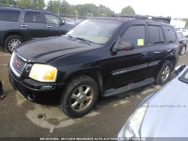 1GKDS13S022307596 - 2002 GMC ENVOY BLACK photo 2