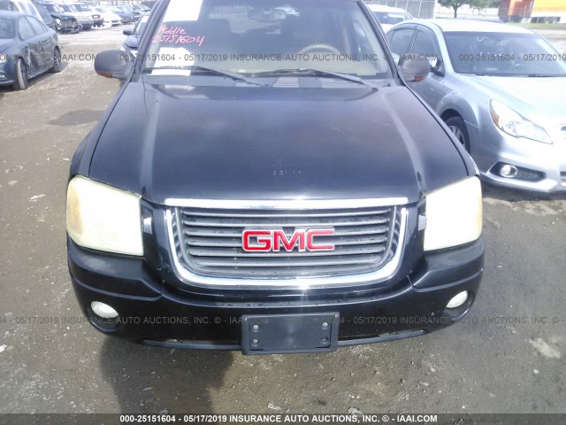 1GKDS13S022307596 - 2002 GMC ENVOY BLACK photo 6