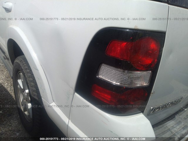 1FMEU63E87UB51395 - 2007 FORD EXPLORER XLT WHITE photo 6