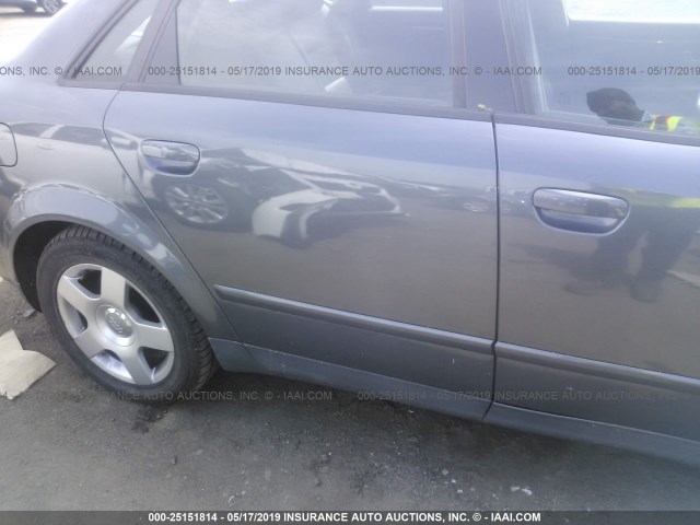 WAULC68E24A024837 - 2004 AUDI A4 1.8T QUATTRO GRAY photo 6