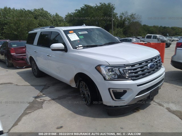 1FMJK2AT7KEA17818 - 2019 FORD EXPEDITION MAX LIMITED WHITE photo 1