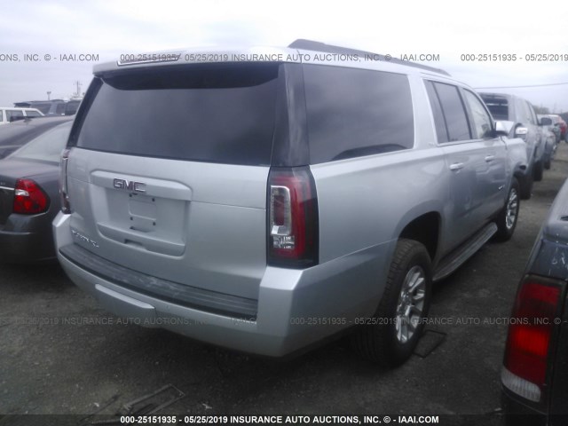 1GKS2GKC6KR297605 - 2019 GMC YUKON XL K1500 SLT SILVER photo 4