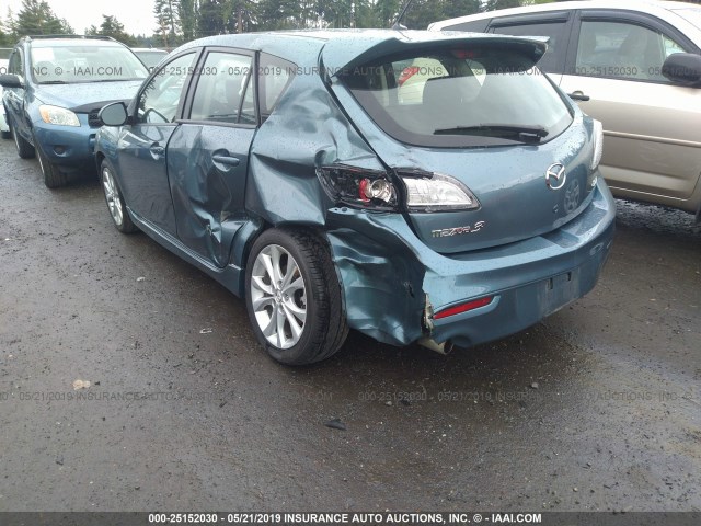 JM1BL1K61B1358163 - 2011 MAZDA 3 S BLUE photo 3