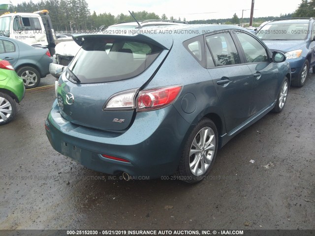 JM1BL1K61B1358163 - 2011 MAZDA 3 S BLUE photo 4