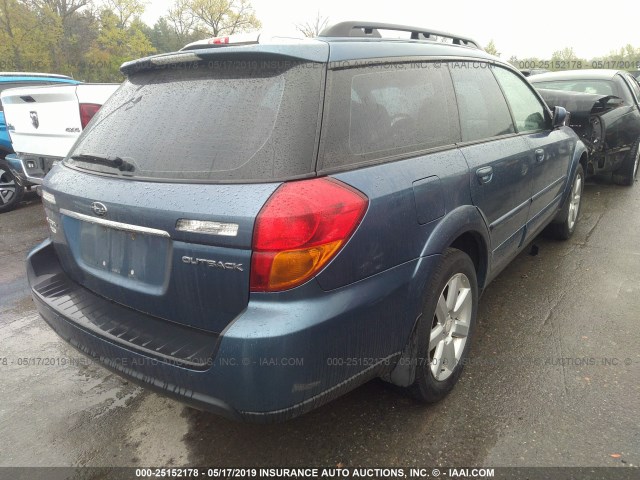 4S4BP62C977324012 - 2007 SUBARU OUTBACK OUTBACK 2.5I LIMITED BLUE photo 4