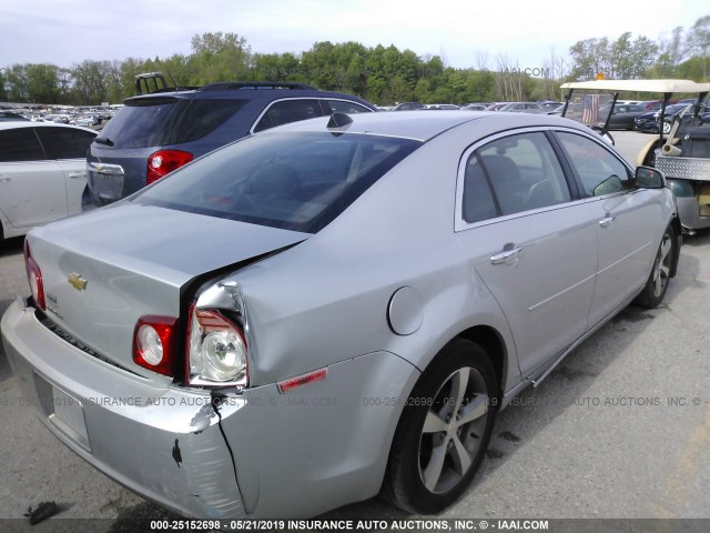1G1ZC5E02CF160752 - 2012 CHEVROLET MALIBU 1LT 银色 照片 4