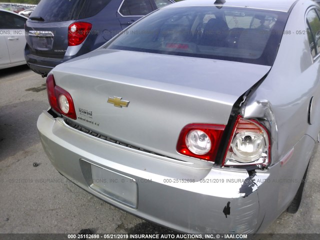 1G1ZC5E02CF160752 - 2012 CHEVROLET MALIBU 1LT 银色 照片 6