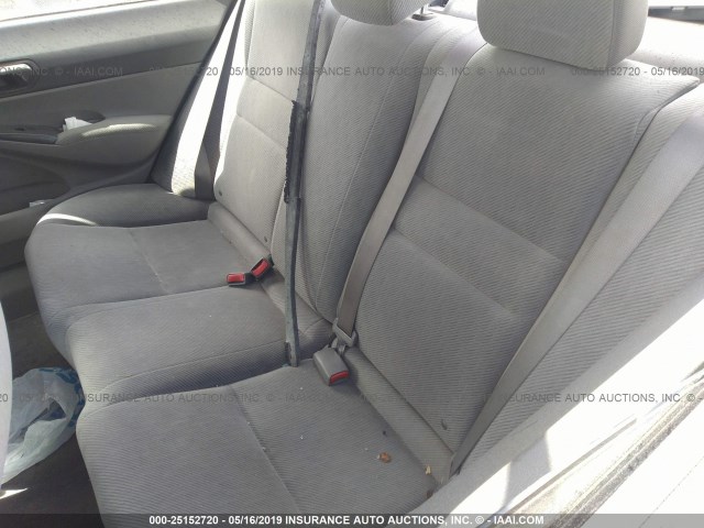 19XFA1F50AE046517 - 2010 HONDA CIVIC LX GRAY photo 8