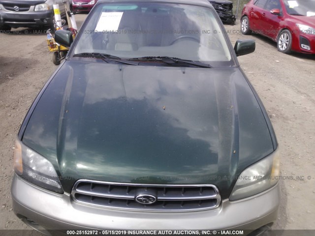 4S3BH686527651535 - 2002 SUBARU LEGACY OUTBACK LIMITED GREEN photo 6