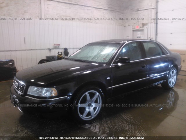 WAUFL54D0YN009160 - 2000 AUDI A8 Dark Blue photo 2