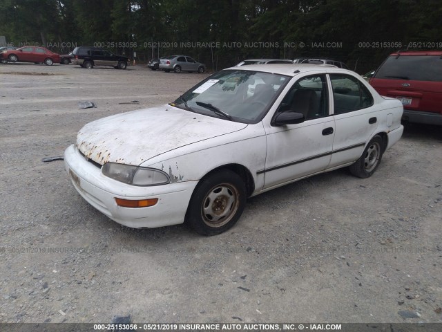 1Y1SK536XRZ100109 - 1994 GEO PRIZM LSI WHITE photo 2