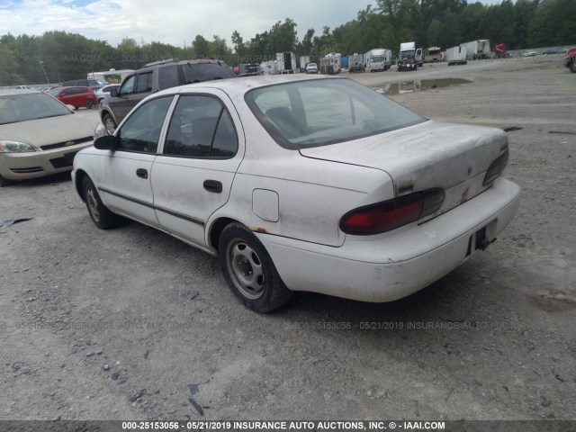 1Y1SK536XRZ100109 - 1994 GEO PRIZM LSI WHITE photo 3