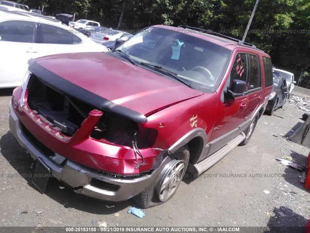 1FMFU18L03LC49268 - 2003 FORD EXPEDITION EDDIE BAUER RED photo 2