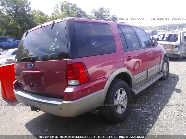 1FMFU18L03LC49268 - 2003 FORD EXPEDITION EDDIE BAUER RED photo 4