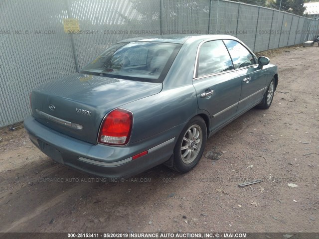 KMHFU45E83A263566 - 2003 HYUNDAI XG 350 BLUE photo 4