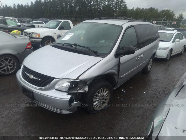 2C4GP54L64R502728 - 2004 CHRYSLER TOWN & COUNTRY TOURING SILVER photo 2