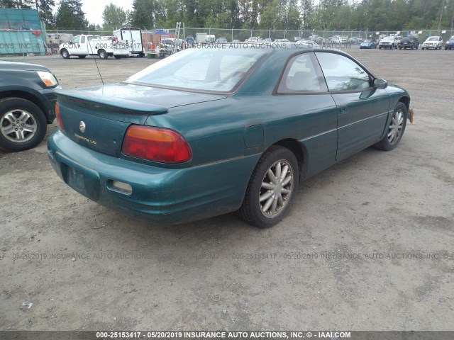 4C3AU52N9VE108161 - 1997 CHRYSLER SEBRING LXI TEAL photo 4