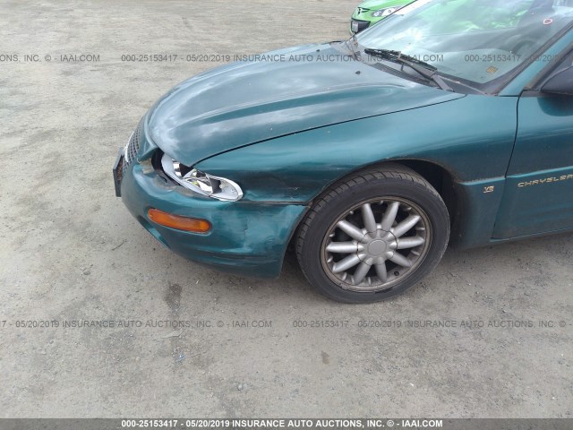 4C3AU52N9VE108161 - 1997 CHRYSLER SEBRING LXI TEAL photo 6